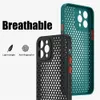 Isı dağılımı İPhone 12 için nefes alabilen soğutma çantası 12 13 13 Pro Max XR XS MAX X 14 PLUS Mini Yumuşak Silikon Şok geçirmez Tampon Kapağı