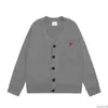 AM I Amis Hommes Paris Créateur de Mode Pull Tricoté Coeur Brodé Cardigan Coeur Love Tricot Pull Amisweater Chemises Sweat VLYW