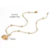 Pendant Necklaces Stainless Steel Enamel Shell Shape Gold Color Chain Choker Necklace For Women Summer Beach Party Jewelry