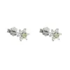 Boucles d'oreilles à tige en argent Sterling 925 Mini perle blanche perlée fleur boucle d'oreille mignon belle minimale délicate fille femmes bijoux