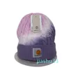 Filato di cotone a tintura graduale di qualità Autunno e inverno Noodle fritti Modello ritorto Pieghevole Cappello fresco da donna lavorato a maglia caldo