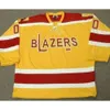 SJ Vintage Philadelphia Blazers Jersey 00 Bernie Parent 7 Andre Lacroix 16 Derek Sanderson Johnny McKenzie Anpassad Namnnummer retro hockey