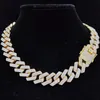 Chokers Mannen Vrouwen Hip Hop Ketting voor Fashion party 20mm breedte Ruit Cubaanse Kettingen Ketting Hiphop Iced Out Bling sieraden 231113