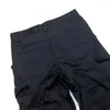Men's Pants 23SS High Street Nylon Multi Pocket Zipper Cargo Men Women 1:1 Quality Adhesive Pressed Straight Leg