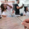 Dog Apparel Beauty Tool Metal Grooming Rake Comb Silver Tone For Pet Cat