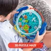 Giocattoli di intelligenza Gravity Maze Puzzle Giochi per bambini Fantastico giocattolo per astronave Controllo degli ingranaggi con due biglie d'acciaio Sfide di abilità motoria fine 231113