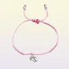 20pcslot Lovely Double Feet Family Wish Bracelets Simple Red String Charms Gift6810513