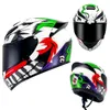 Capacetes de ciclismo Capacete de motocicleta Racing Motocross Alta qualidade Retro Sports Unisex Full Face Flip Up 231113