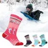 Sports Socks 1 Pair Thermal Socks High Elastic Fine Workmanship Keep Warm Soft Thick Kids Boot Ski Socks Ski Socks for Outdoor 231113