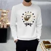 Sweats à capuche pour hommes Sweatshirts Pull pour hommes européens paillettes brodées T-shirt à manches longues pour hommes haut de gamme personnalité confortable et décontractée Vêtements pour hommes