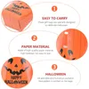 Present Wrap 10st Pumpkin Party Bags Biscuit Chocolate Candy Box Popcorn Bag