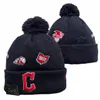 Idians Beanie Cleveland Beanies جميع الفرق الـ 32 متوترة قبعات البيسبول القبعات المربعة بومب.
