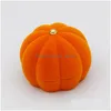 Jewelry Boxes Halloween Lovely Orange/Green Pumpkin Ring Box Flocking Necklace Earring Ear Stud Case For Festival Dr Dhgarden Dhc2M