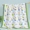 Cobertores Swaddling 110x110cm 120x150cm 6 Camadas Musselina Menino Menina Crianças Crianças Sono Cobertor Swaddle Toalha de Banho 100% Algodão Born Wrap 231114