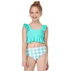 Maillots de bain pour femmes Halter Glands Maillot de bain deux pièces Teen Girls Bikini Adolescente Robe de natation Enfant Maillot de bain Enfants Swim SetWomens''gg''FEV9