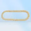 Collana hip hop di moda per uomini donne bracciale da 15mm catena cubana 18k collane di placcatura oro vera catene con 5a zirconia pietra uni8305492