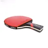 Bord Tennis Raquets Professional Racket Kort långa handtag Kolbladgummi med dubbla ansikts finnar i ping pong racketer fall 230413