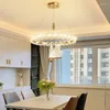 Kroonluchters moderne bloemring kristal plafond kroon hangende hanglamp woonkamer hal eettafel eiland home decor licht