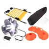 Balls Outdoor Training Resistance Parachute Agility Ladder Sign Discs Set Running Chute Exercise Fitness Sports Equipment 231114