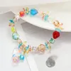 Link Bracelets CARLIDANA Creative Lucky Charms Stretch Bracelet Bangles Colorful Irregular Heart Crystal Beads For Women Jewelry