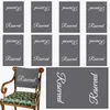 Partydekoration 10 Stück verdickte reservierte Stuhlschilder Digitaldruck doppelseitige Tücher für Hochzeitstreffen (28 x 56 cm)