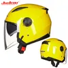 Helmy rowerowe Men Motocykl Połowa podwójnego soczewki skuter Moto Helmet Casco Village Riding Capacete de Moto Motocross 231113