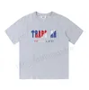 Designer Tshirt Trapstar Tracksuit Mens Tee Women T Shirts Short Summer T Shirt Leisure Cottons Rainbow broderade toppar Klädstorlek S-XL