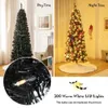 Juldekorationer 6 ft Artificial Pvc Slim Pencil Tree Prelit Black Halloween 231113