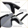 Óculos de sol 2021 Moda Sports Sports Sports Sunglasses Men Big Frame Brand Designer Vintage Retângulo Sol para homens tons Oculos T230414