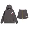 American Men Designers Sweatshirt Tracksuit Clothing Couple Long Sleeve Rhudes Hooded Hoodies Sets Man Two Pieces Suits Sprots Wear Shorts