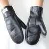 Cinq doigts gants en cuir gants de fourrure pour femmes hiver en peau de mouton couture épaisse doublure en laine chaude mitaines résistantes au froid 231114