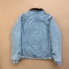 Damesjassen designer luxe S 2023 Nieuw product Co branding 150-jarig jubileum denim jack Zwart 8 jas reliëfprint voor mannen en vrouwen koppels GJ8F