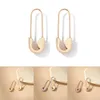 Boucles d'oreilles minimalistes en forme de U en métal pour femmes homme à la mode épingle à nourrice Piercing boucles d'oreilles bijoux cadeaux