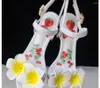 Sandalet Çiçek Pompaları Kadın Düğün Ayakkabıları 6cm Yüksek Topuklu Stiletto Boyut 35-43 Seksi Gelin Bayanlar Sevimli Parti