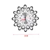 Orologi da parete Orologio moderno in metallo con diamanti per strass Iron Art Silent Room Home Office Commercio all'ingrosso