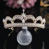 Clipes de cabelo Barrettes Barroce Pearl Coroa Coroa de noiva Mulher Mulher Rhinestone Crystal Tiaras Bride Party Crowns Acessórios