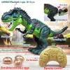 Electric/RC Animals Remote Control Kids Walk Sounds Dinosaur Model Toys Large Size Electric Walking Animals Toy With Music Light Spray Gifts For Boy Q231114