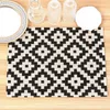 Table Mats Placemats For Simple Black White Geometric Placemat Kitchen Accessories Linen Mat Nordic Dining Drink Cup Pad