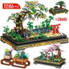 Pojazdo zabawki 1426pcs Mini Moc City Bonsai Ornaments Budowa znajomy