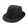 Stingy Brim Hats Men Women Straw Hats Soft Panama Hat Outdoor sun Caps 0350