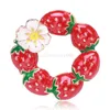 Broches de fruits fraises pour femmes et filles, accessoires de plante de mode, bijoux de fête, Banquet, nouvelle collection
