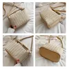 Evening Bags Straw Crossbody Bag For Women 2023 Bohemian Small Knitting Summer Purse And Handbag Vacational Bucket Beach