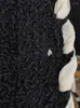 Vestes pour femmes automne hiver féminin garniture à lacets O-cou de col court cardigan tricot à pont à poitrine simple
