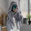 Frauen Pelz Faux Furyoume Herbst Winter Frauen Echt Kaninchen Mantel Gestrickte 50CM 70cm Zwei Länge Natürliche Jacke Mode streetwear Langarm 231113