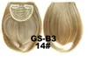 New 32 Colors Short Front Neat bangs Synthetic Hair Fringe Bang Hairpiece Clip In Front Hair Extension Straight 12 LL