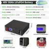 LIFEPO4 48V 50AH 2,56KWH BATTERY AKKU 51.2V 100AH ​​120AH 6000 CYCLE BMS CAN RS485 32PARALLELL 100% KAPACITET 10 års garanti Ingen skatt