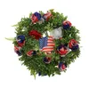 Dekoracyjne kwiaty idylliczne czwarte lipca wieńce patriotyczne amerykańskie ręcznie robione dzień pamięci Długie łodyg sztuczny na wysoki wazon