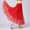 Scena nosić kobiety nowoczesne kostiumy taneczne flamenco cekin spódnice Waltz hiszpańskie sala balowa tango tańcząca spódnica