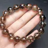 Link Bracelets Natural Smoky Quartz Bracelet Charms Strand Exquisite For Women Jewelry Gift Healing Crystal Energy 1pcs 12mm