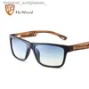 Sunglasses HU WOOD Zebra Wood Sunglasses For Men Fashion Sport Color Gradient Square Sun glasses Driving Fishing Mirror Lenses GR8016L231114